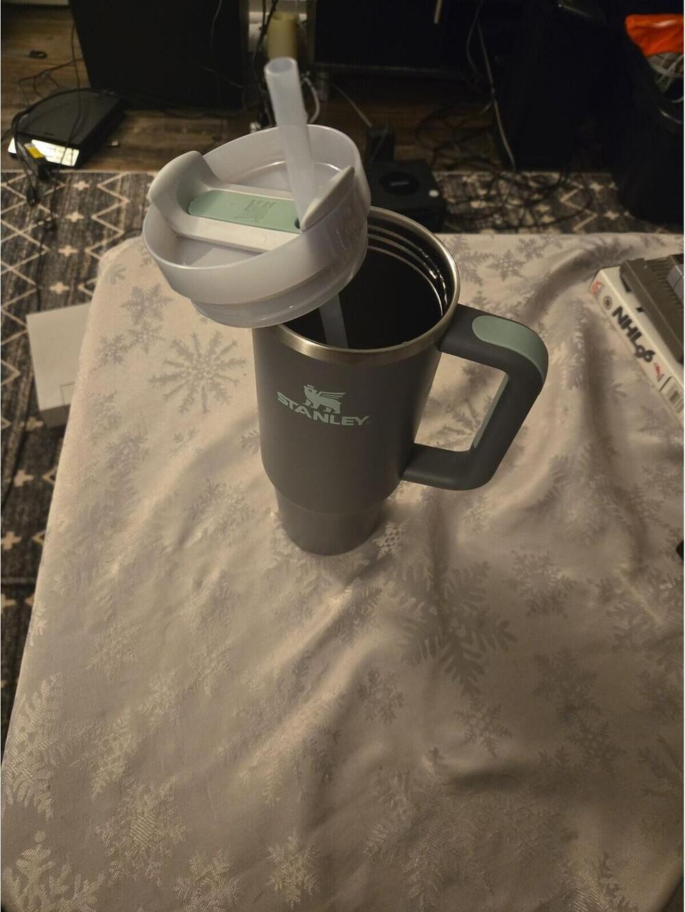 Stanley Quencher H2.0 FlowState 40oz Tumbler Charcoal with Corporate Logo